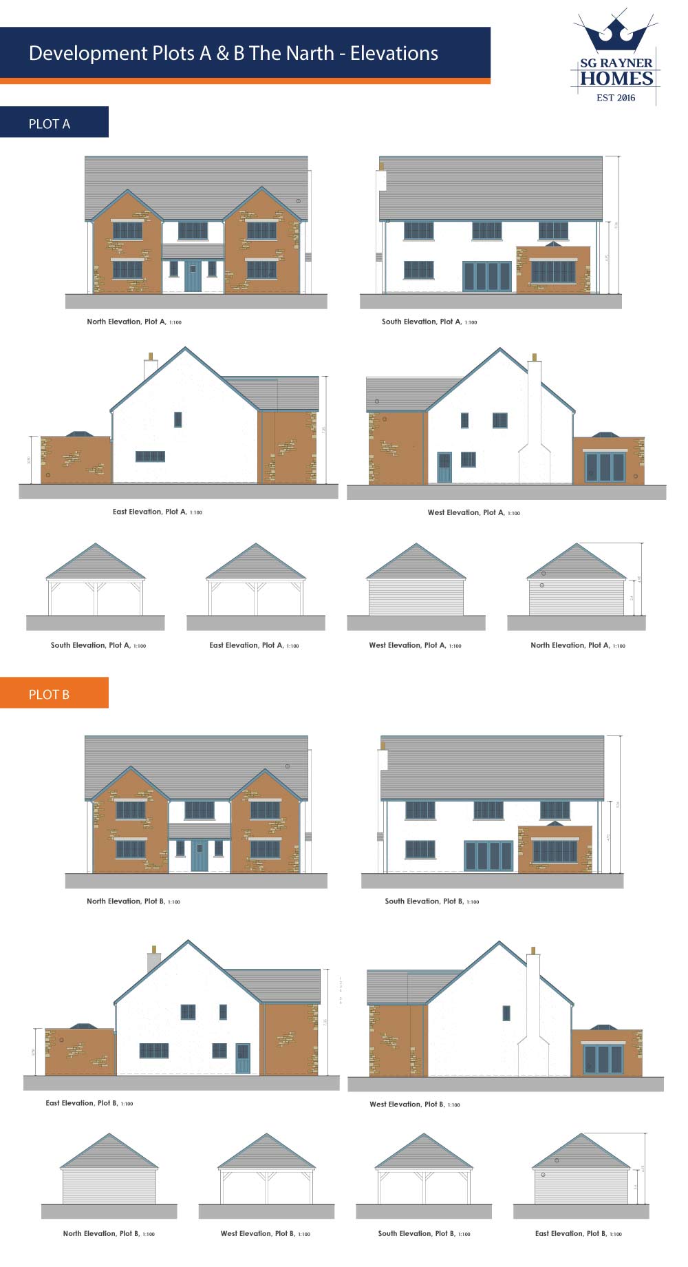 SG Rayner Homes - The Narth Elevations