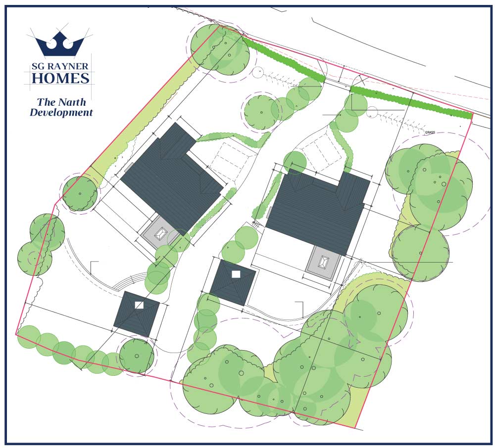 SG Rayner Homes - The Narth Site Plan