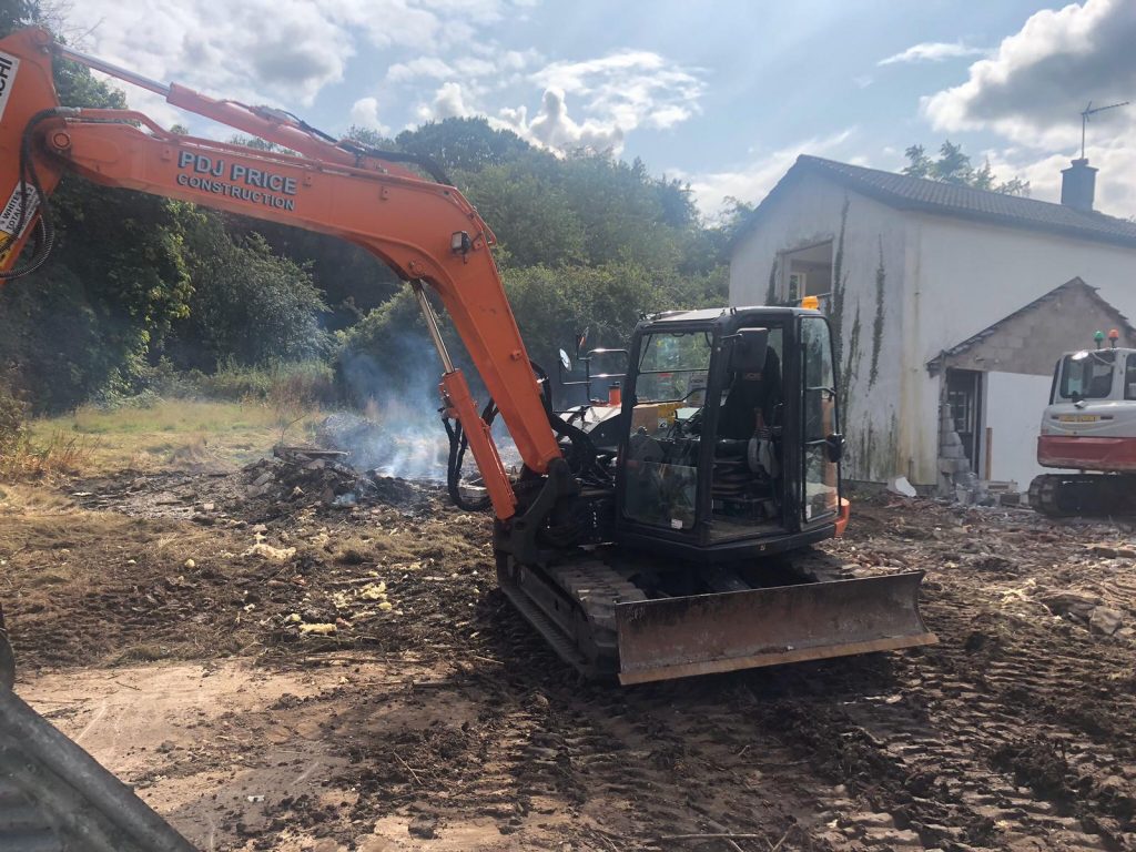 SG Rayner Homes - Thorneycroft development machinery breaking ground
